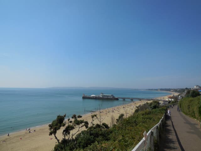 On Bournemouth beach